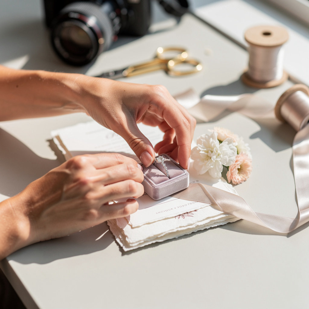 XOXO STUDIO wedding planners in Solana Beach passionately crafting elegant wedding details with care and dedication