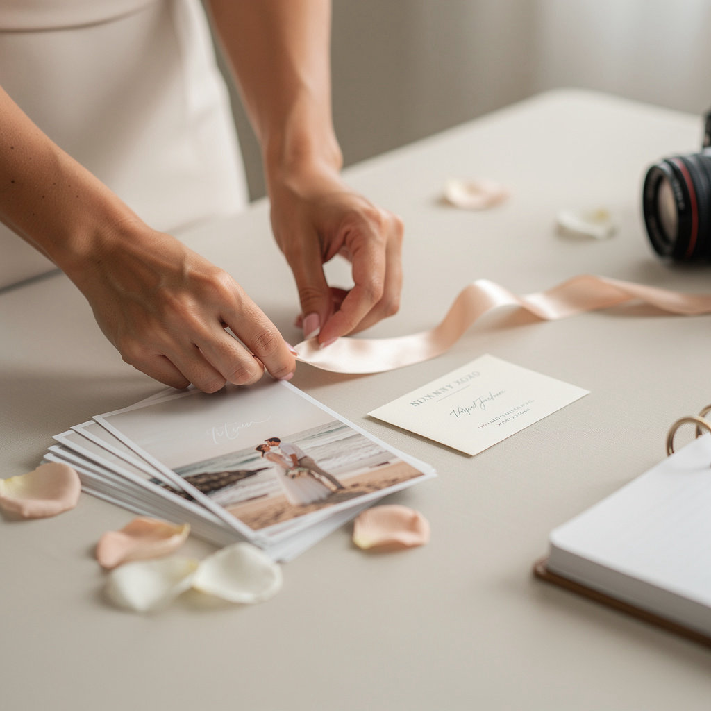 XOXO STUDIO wedding planners collaborating with a happy couple on wedding details in Solana Beach